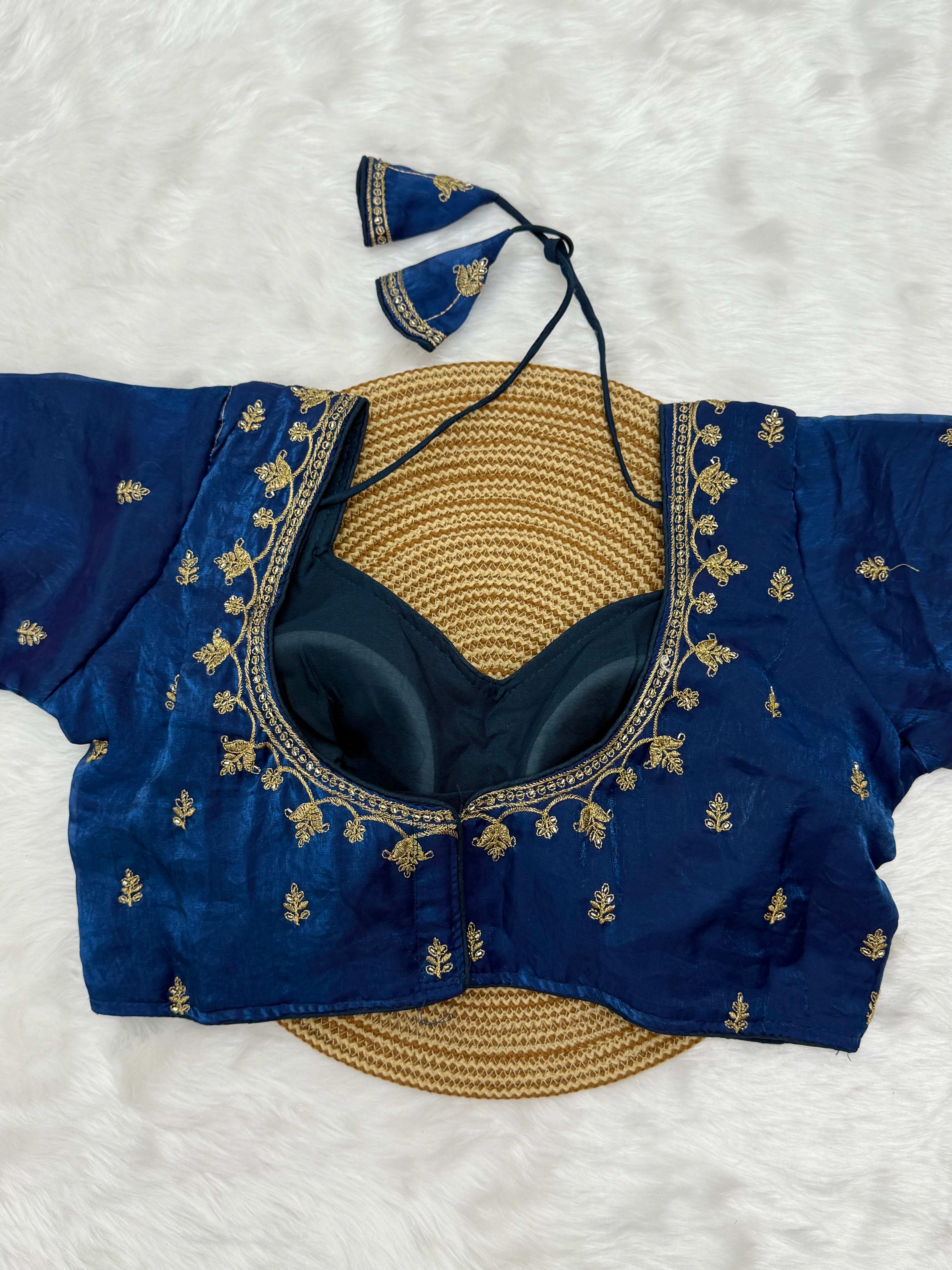 AARI WORK BRIDAL SAREE BLOUSE
