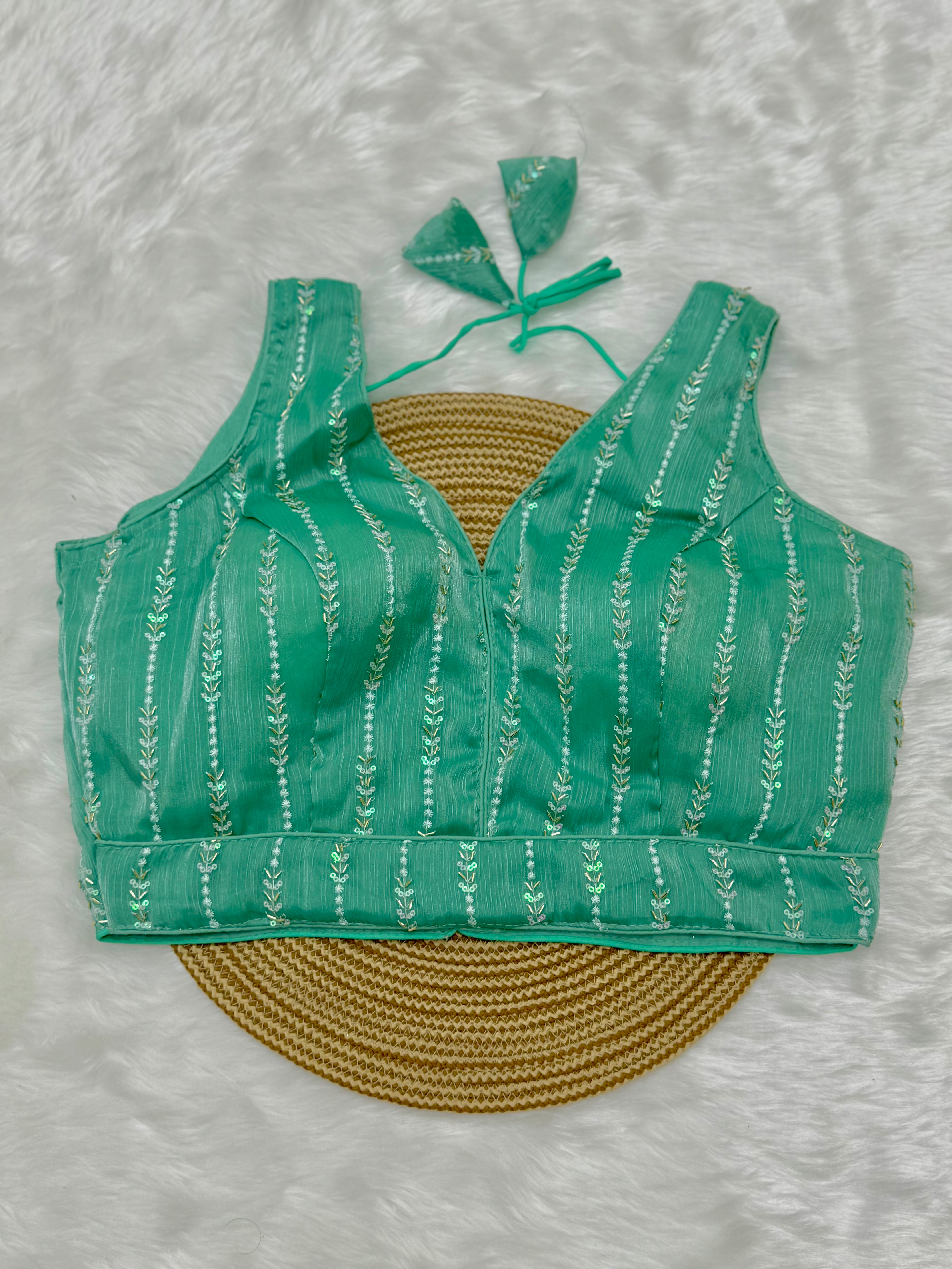 FANCY READYMADE SLEEVELESS BLOUSE