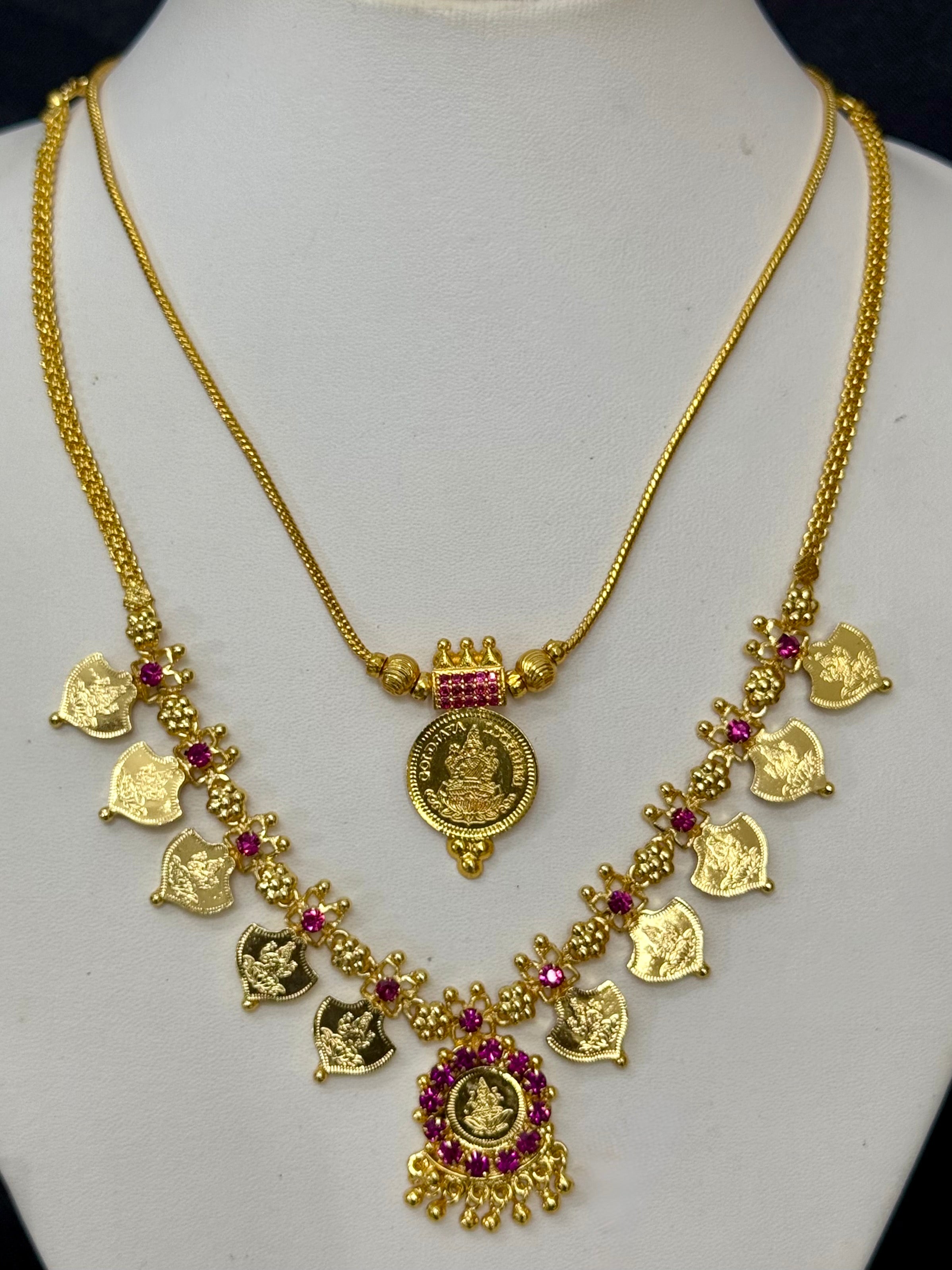 KERALA PALKI LAKSHMI COIN NECK SET COLLECTION