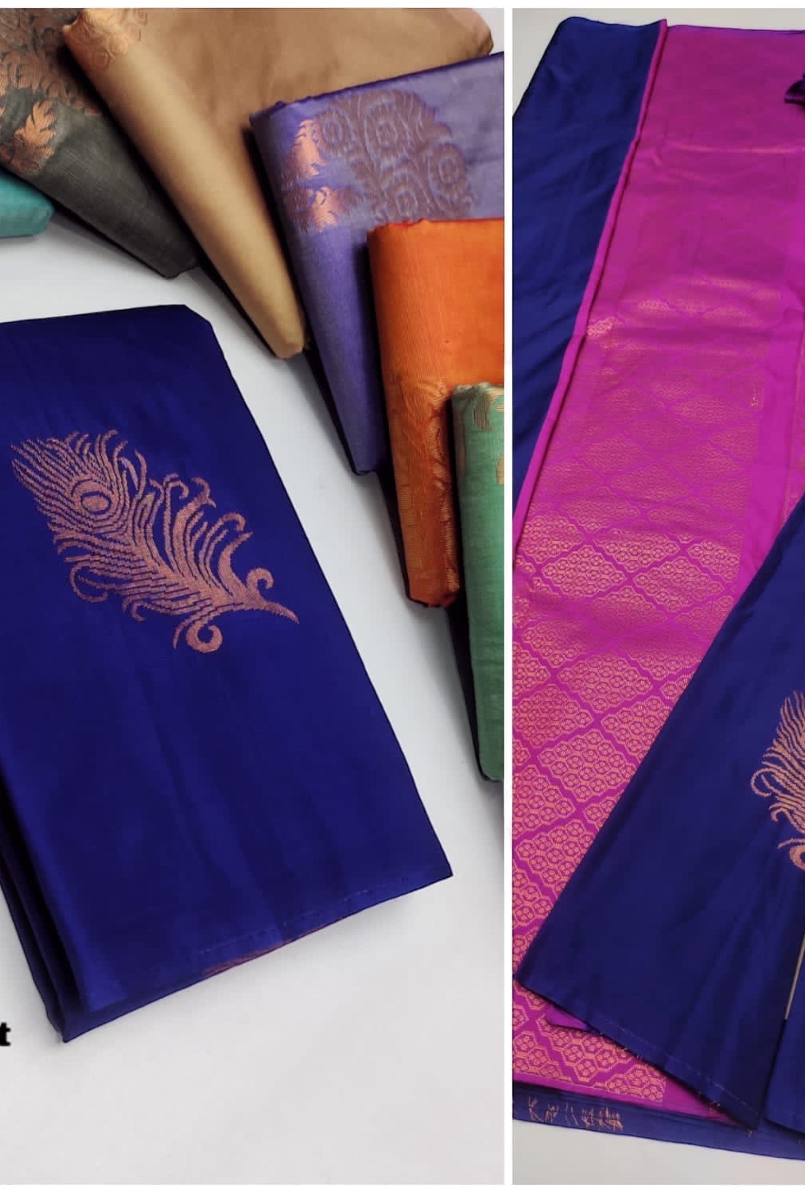 ARANI SOFT SILK SAREES -BLUE