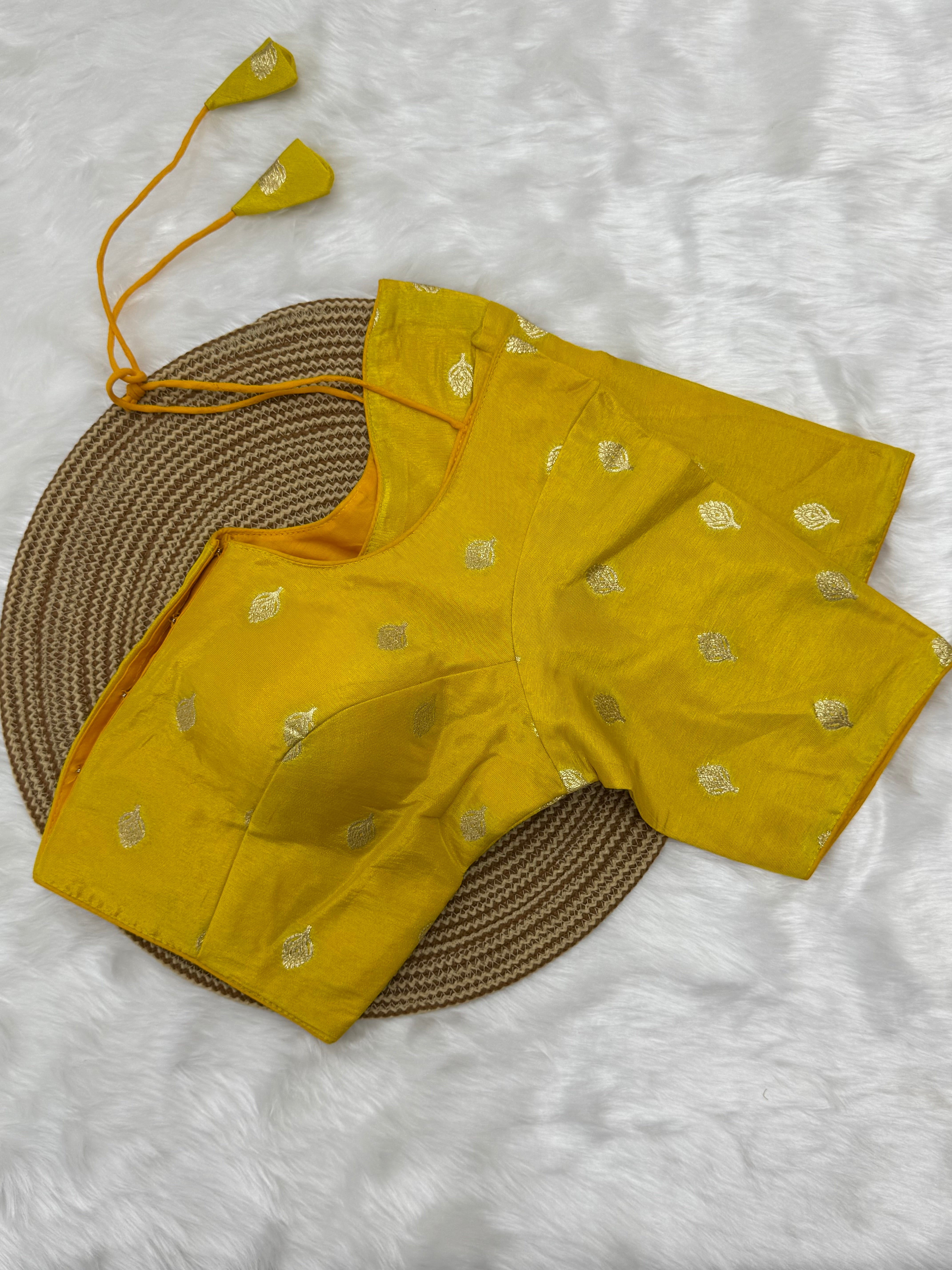 READYMADE JACQUARD SAREE BLOUSE