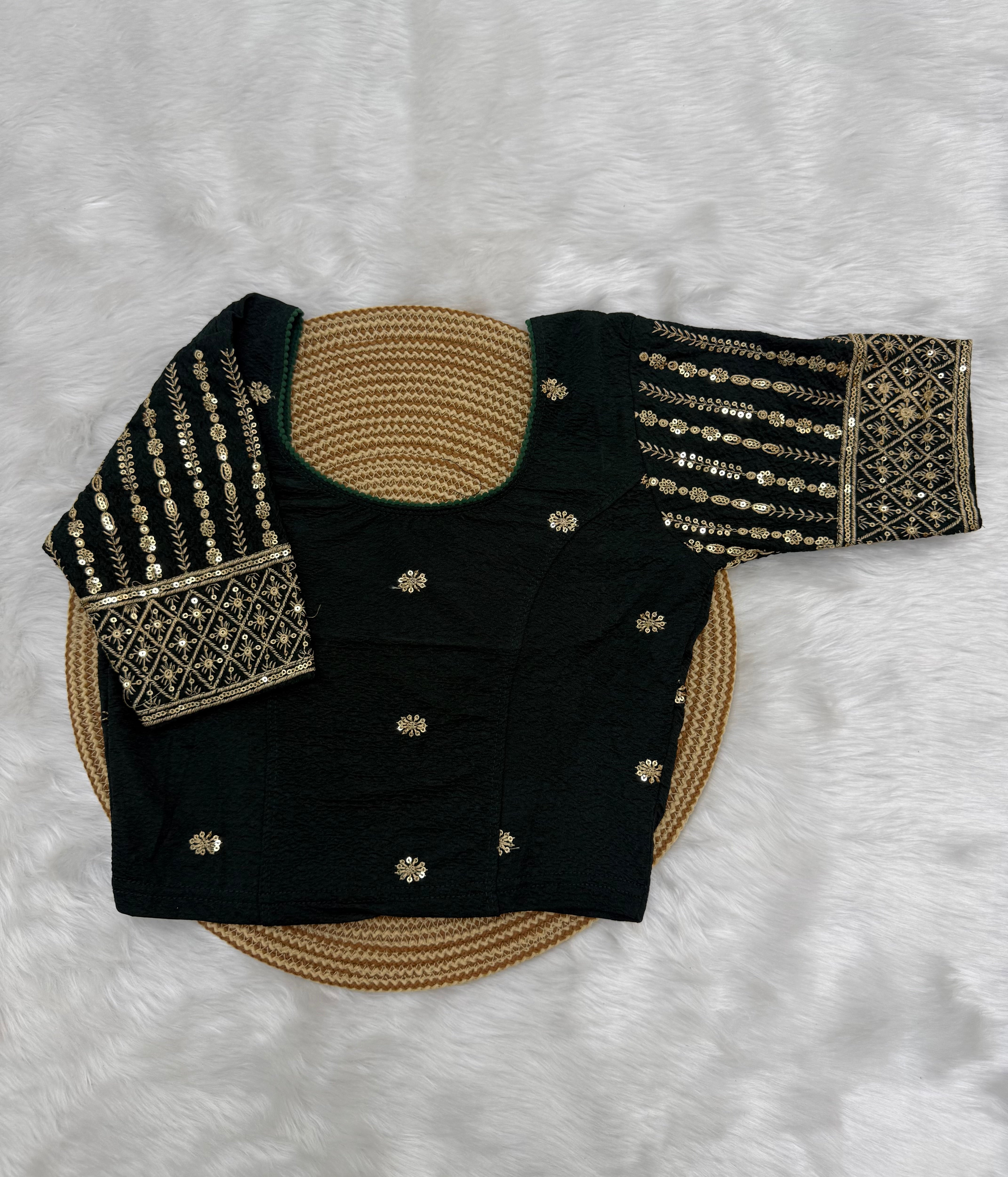 DESIGNER STRETCHABLE BLOUSE - GREEN