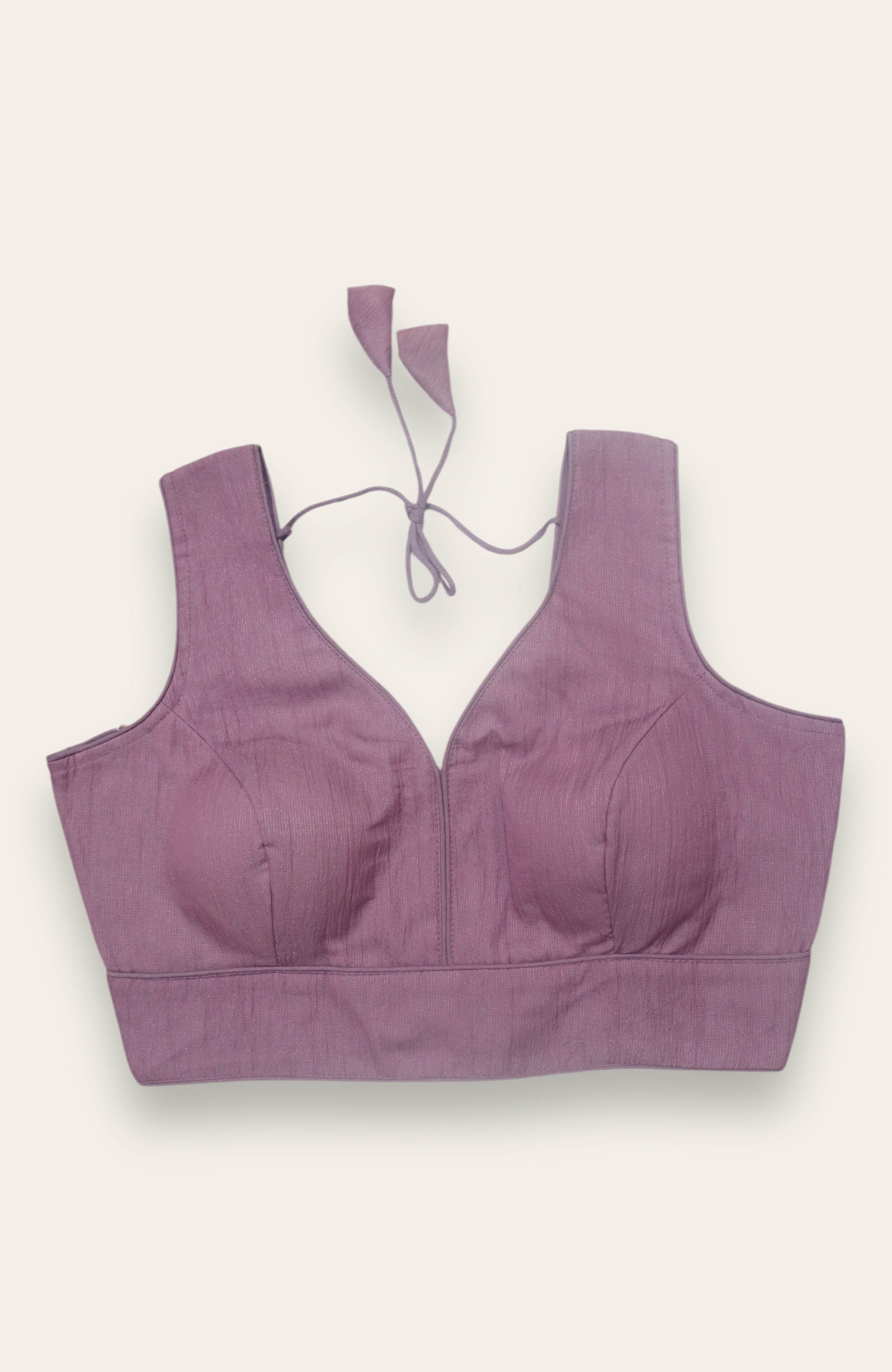 SLEEVELESS READYMADE BLOUSE - LAVENDER