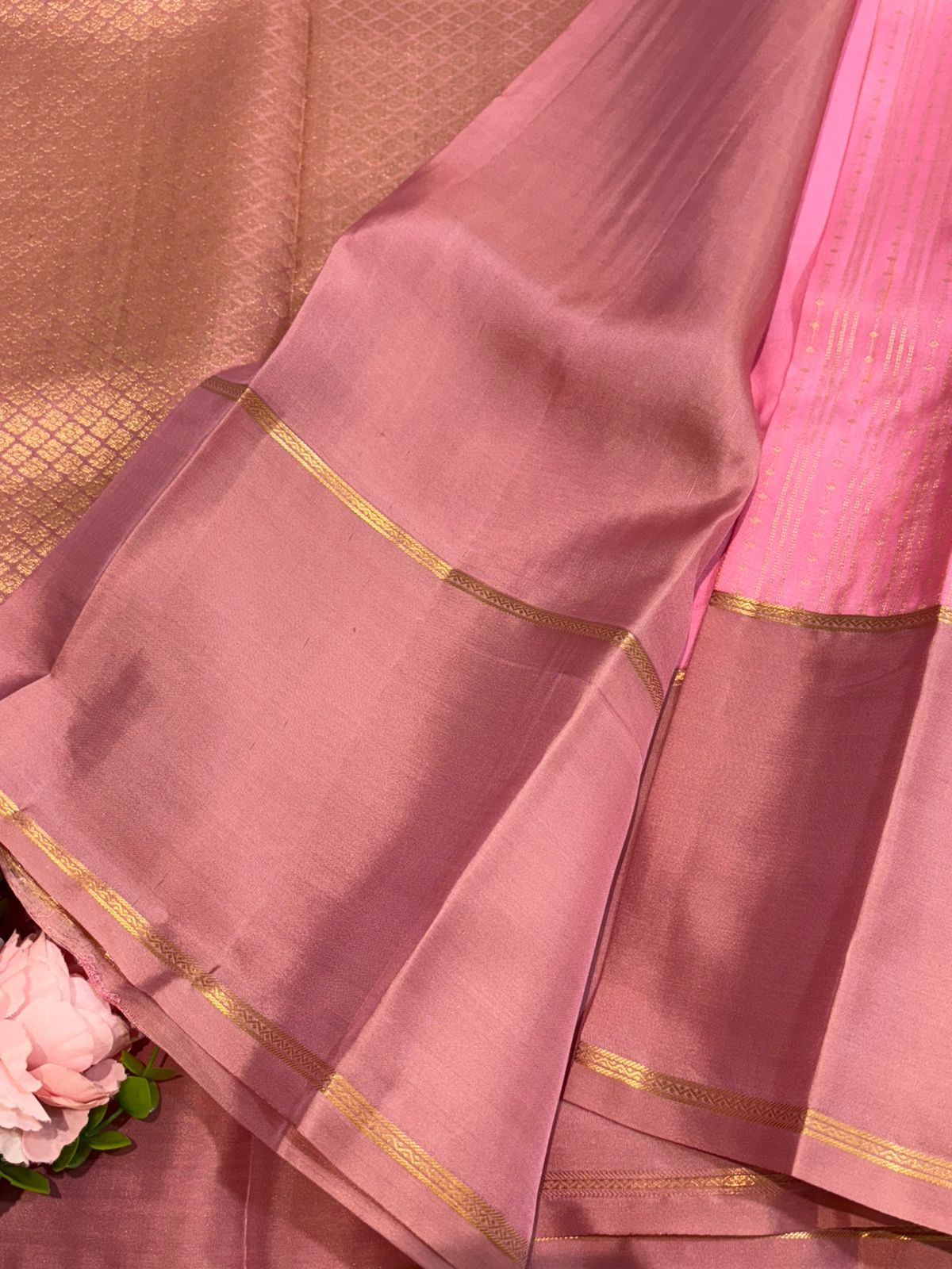 KANCHIPURAM PURE SILK SAREE | SILKMARK® CERTIFIED - BABY PINK
