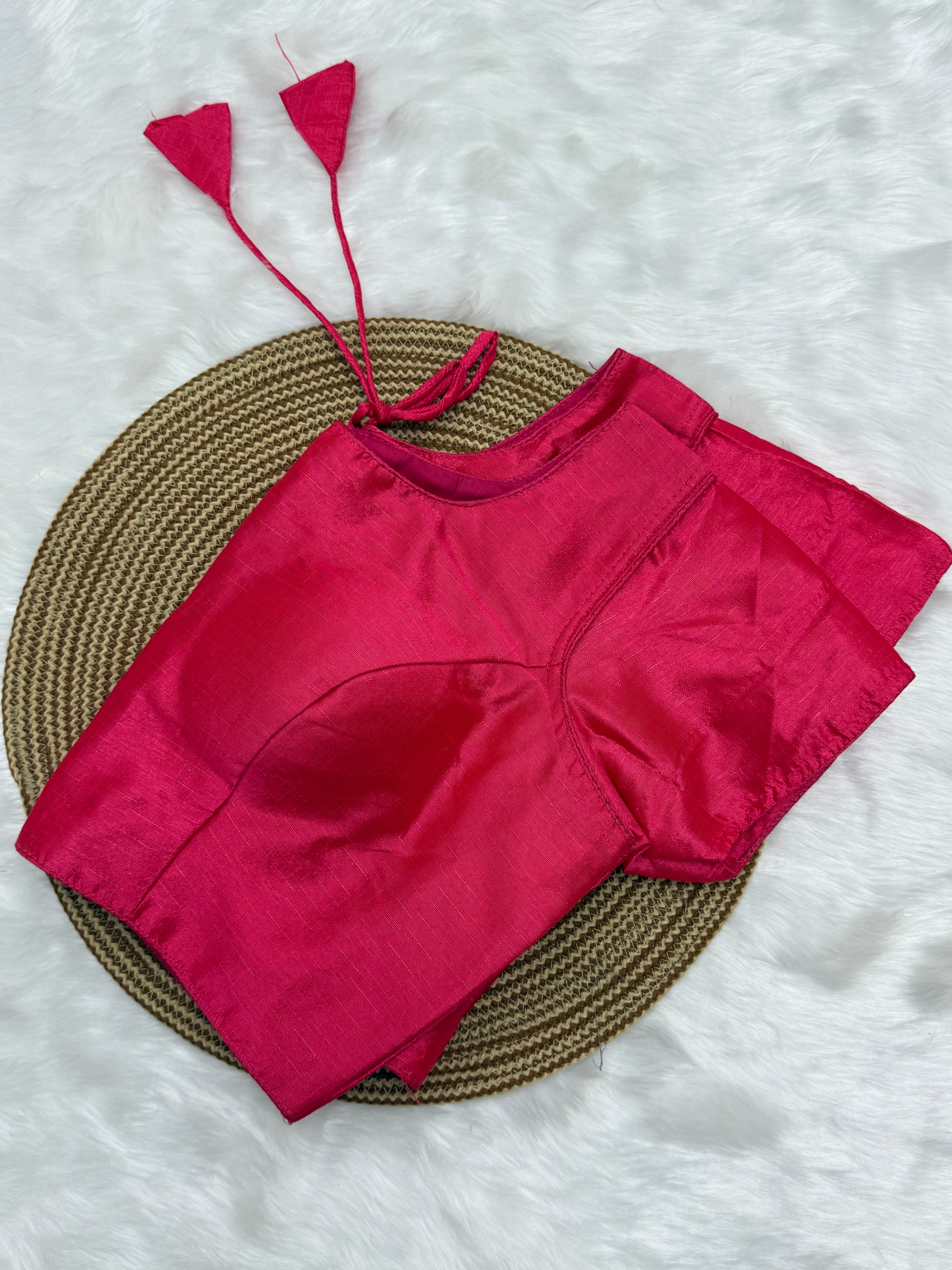 PLAIN READYMADE SAREE BLOUSE