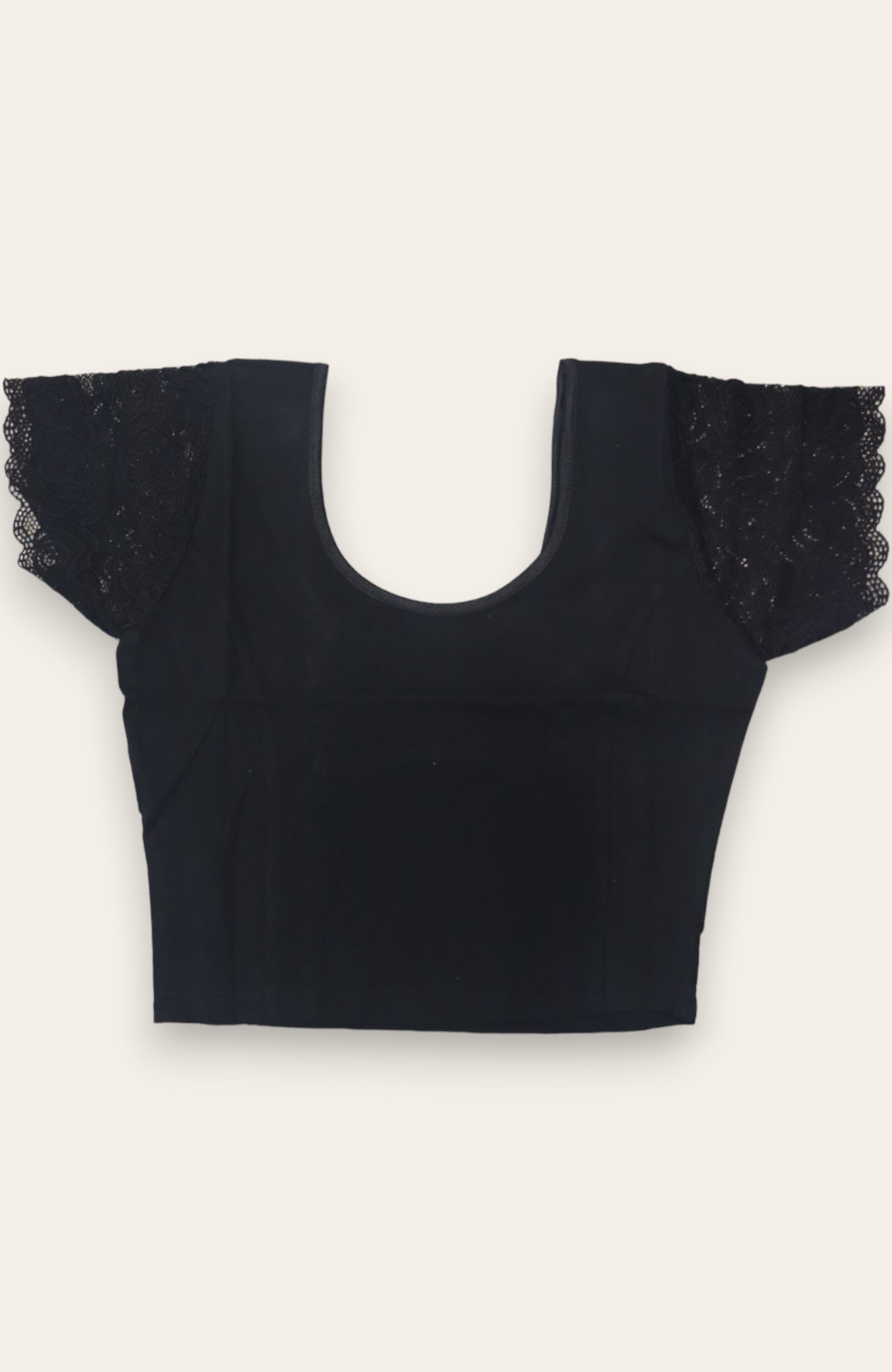 WOMEN'S DESIGNER STRETCHABLE BLOUSE 34 TO 36 - BLACK