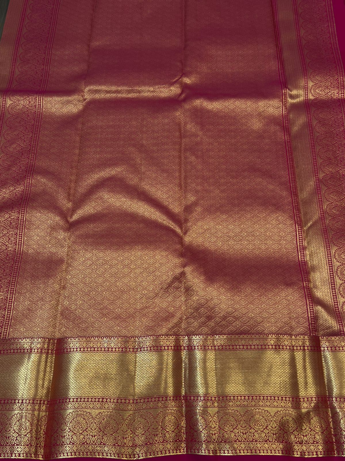 KANCHIPURAM PURE SILK SAREE | SILKMARK® CERTIFIED - RANI PINK