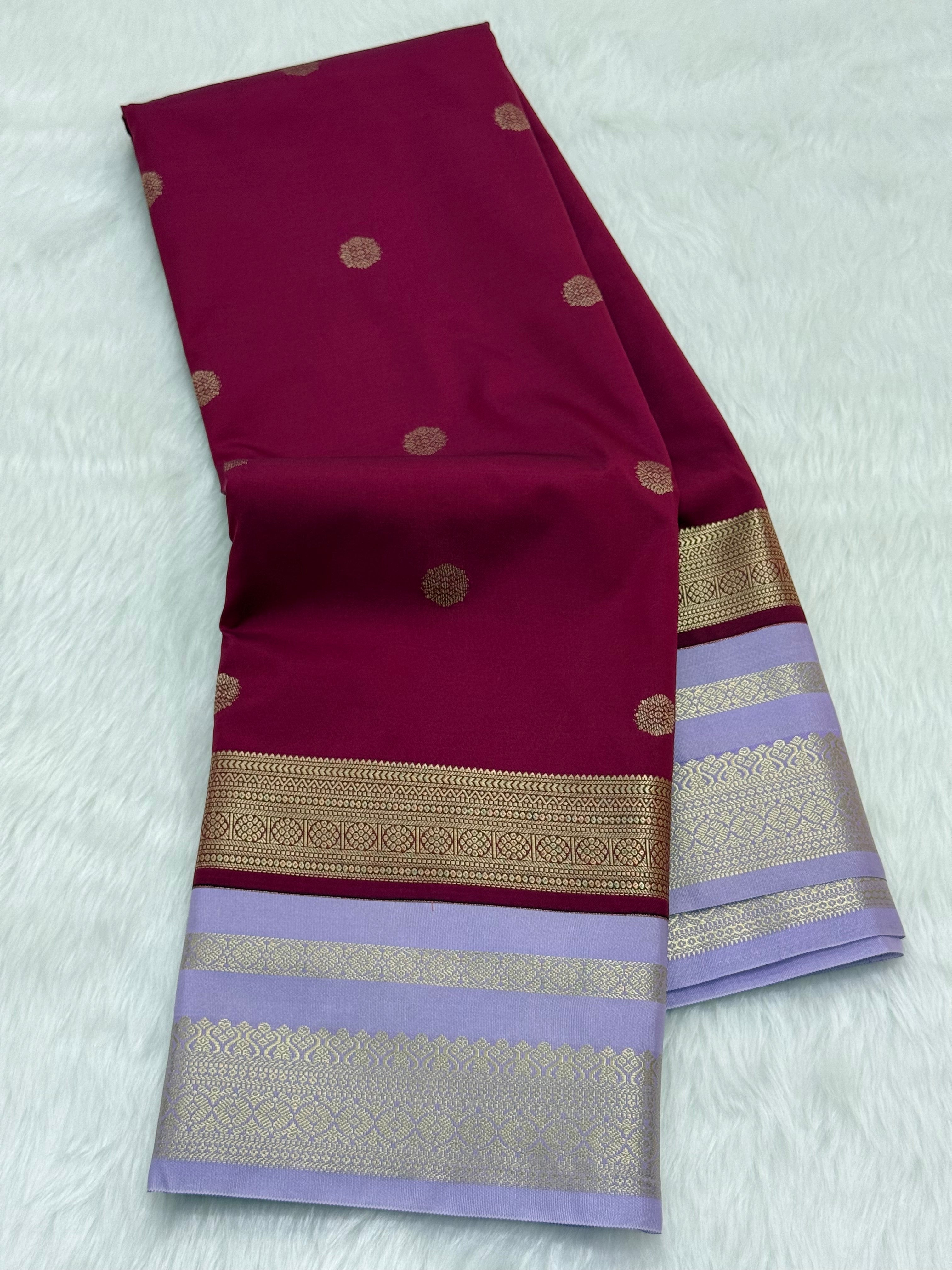 PREMIUM SEMI KANCHI SILK SAREE - BYZANTINE