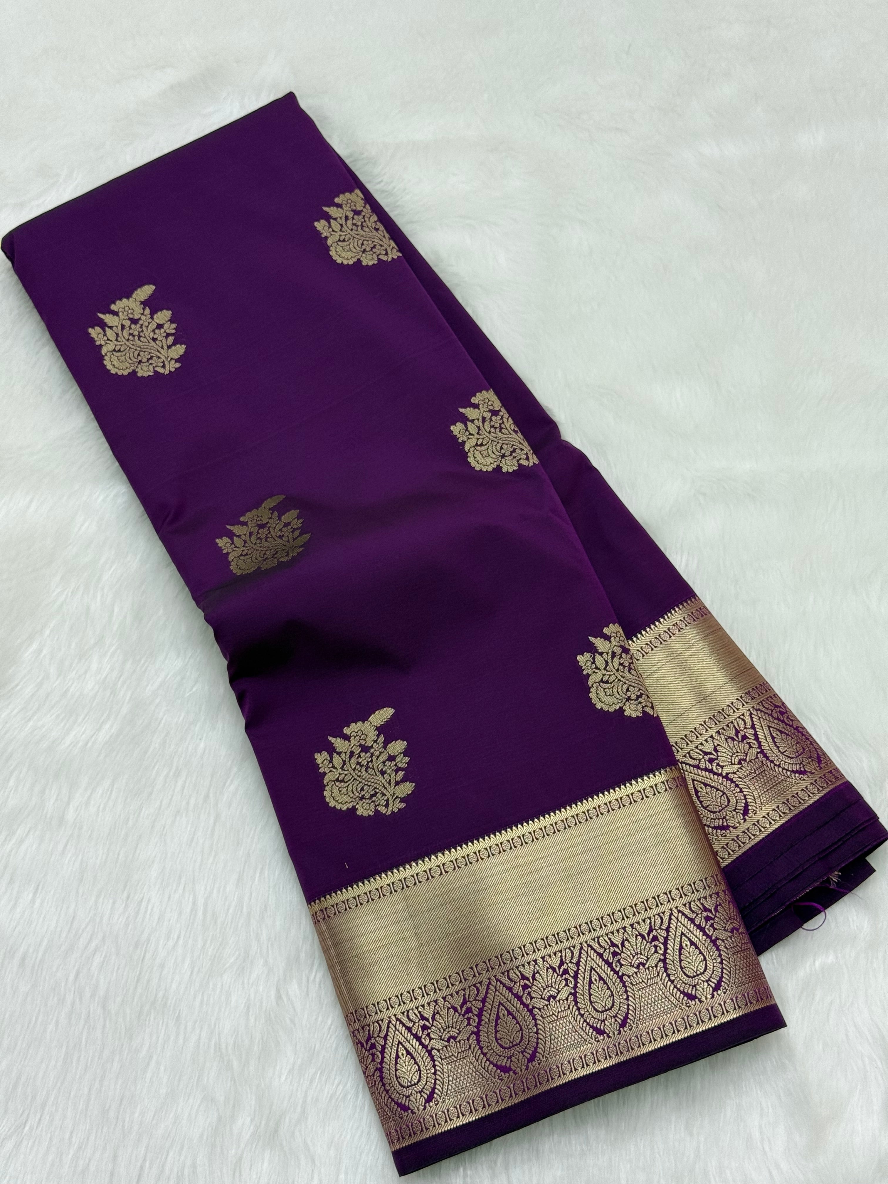 PREMIUM SEMI KANCHI SILK SAREE - LOLLIPOP
