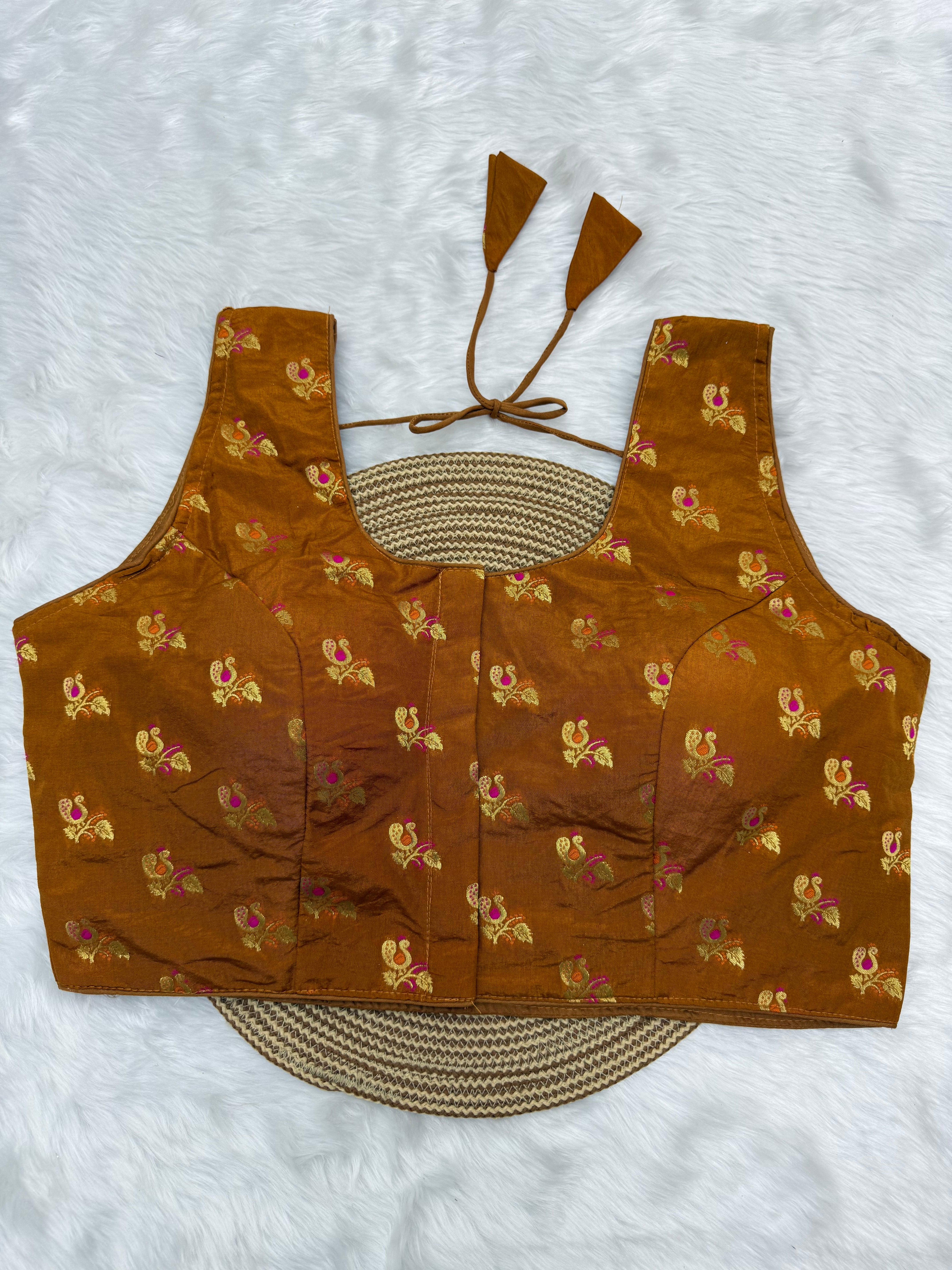 SLEEVELESS PLUS SIZE FANCY BLOUSE- GOLDEN ROD