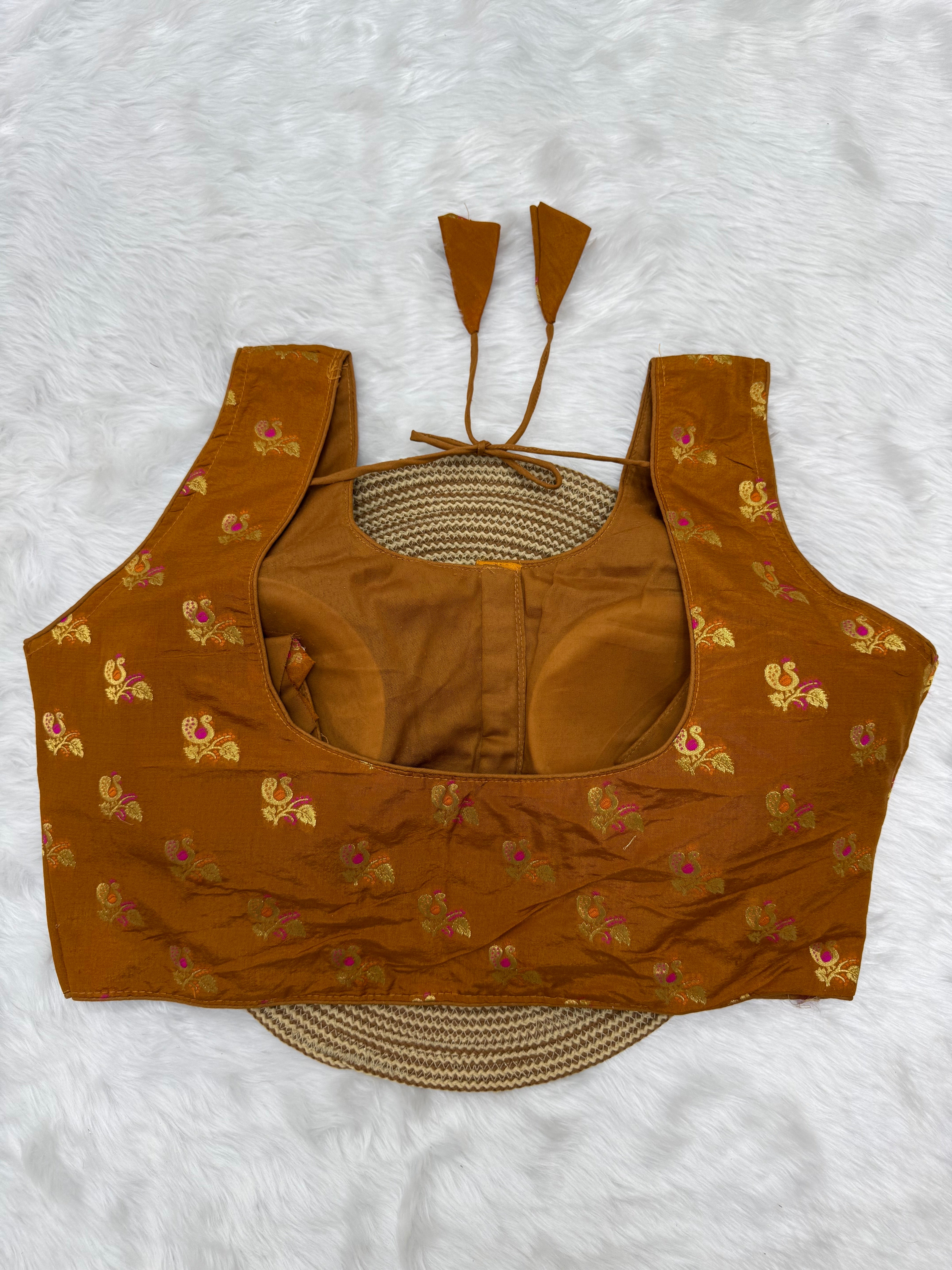 SLEEVELESS PLUS SIZE FANCY BLOUSE- GOLDEN ROD