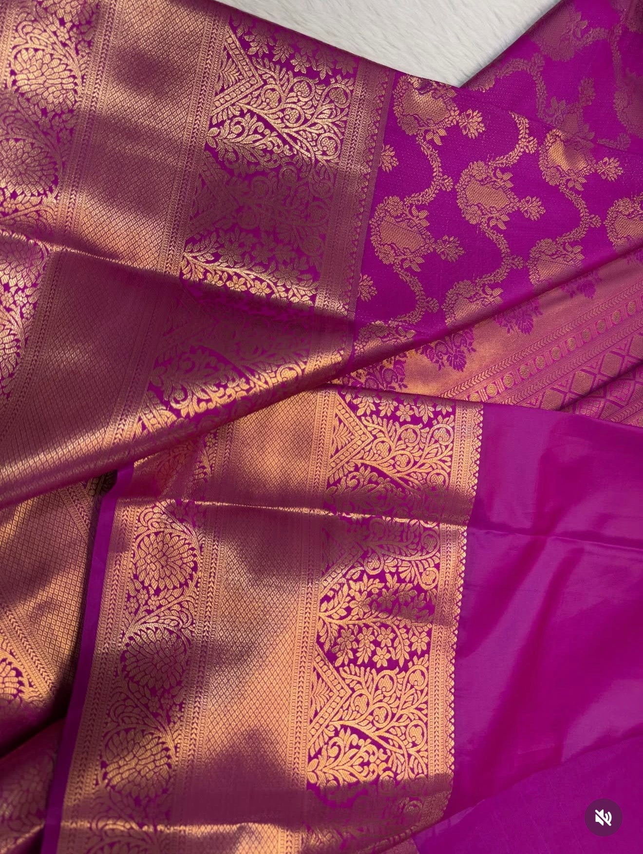 PREMIUM SEMI KANCHI SILK SAREE - RANI PINK