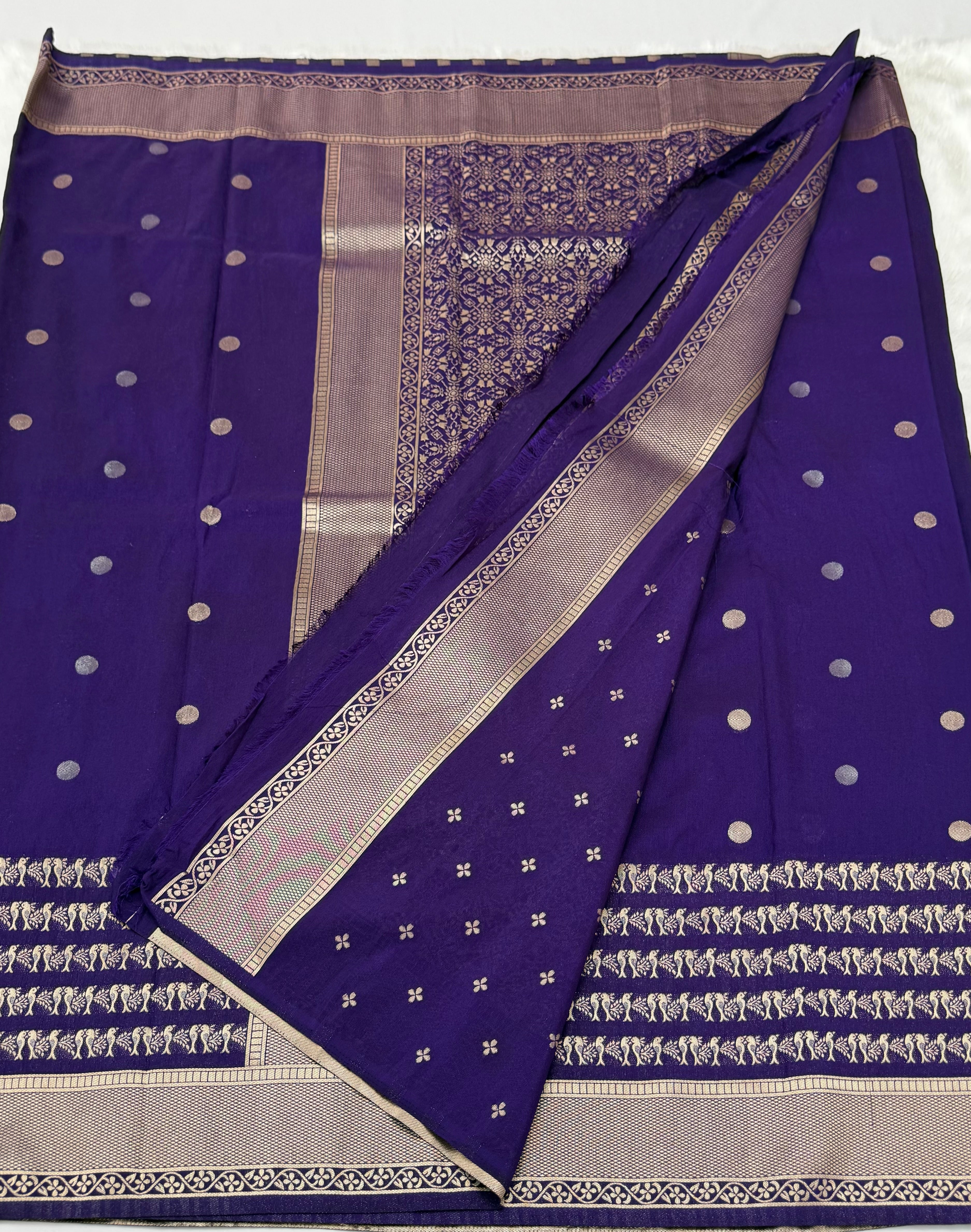 PREMIUM DESIGNER FANCY SAREE - PURPLE