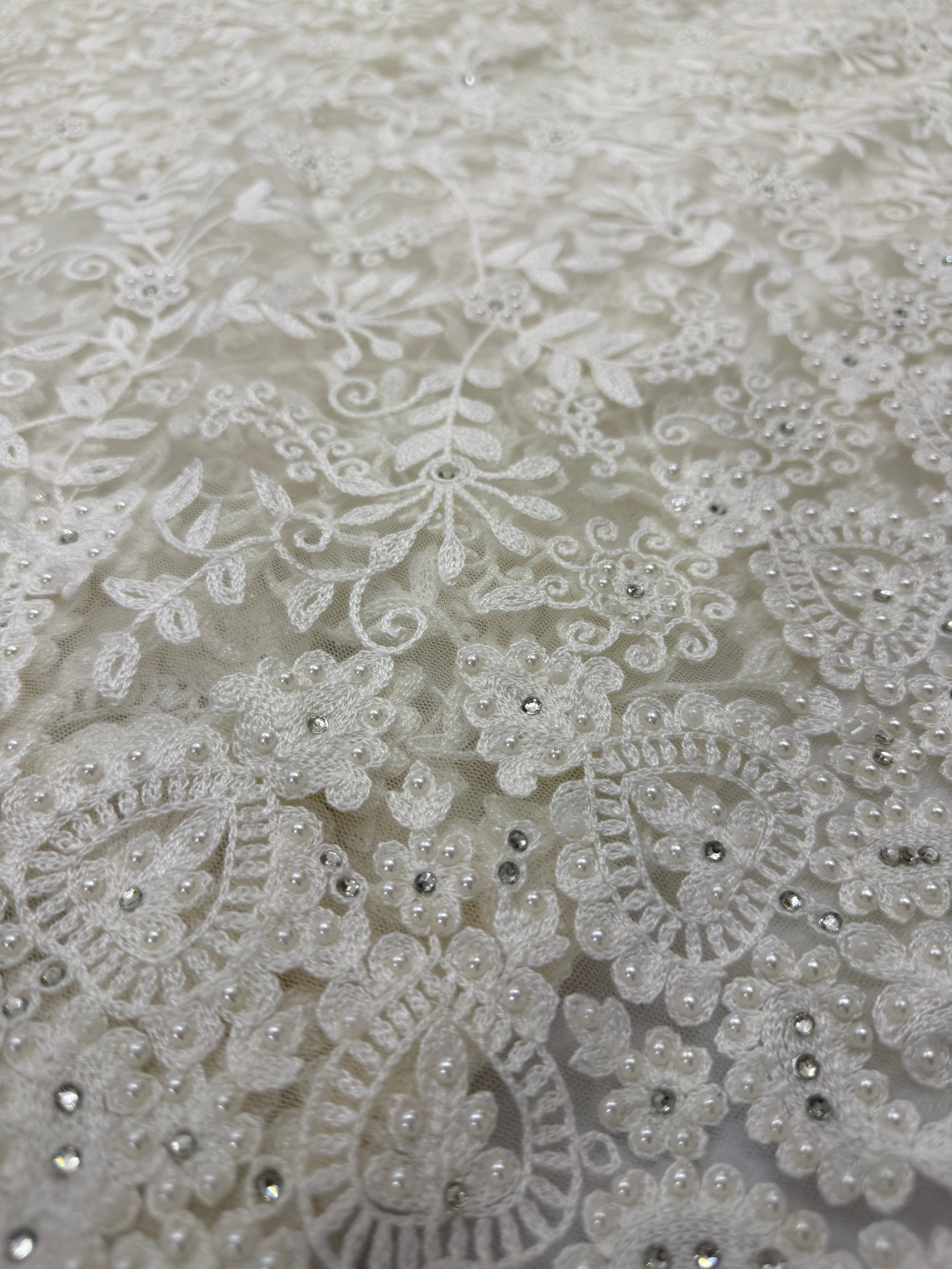 PREMIUM DESIGNER SILK SAREE - OFF WHITE
