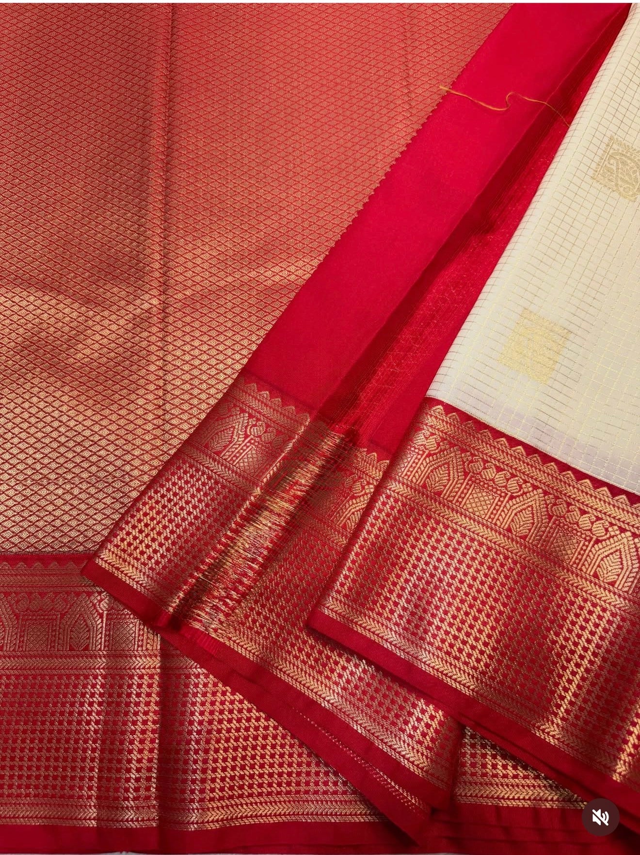 PREMIUM SEMI KANCHI SILK SAREE - OFF WHITE