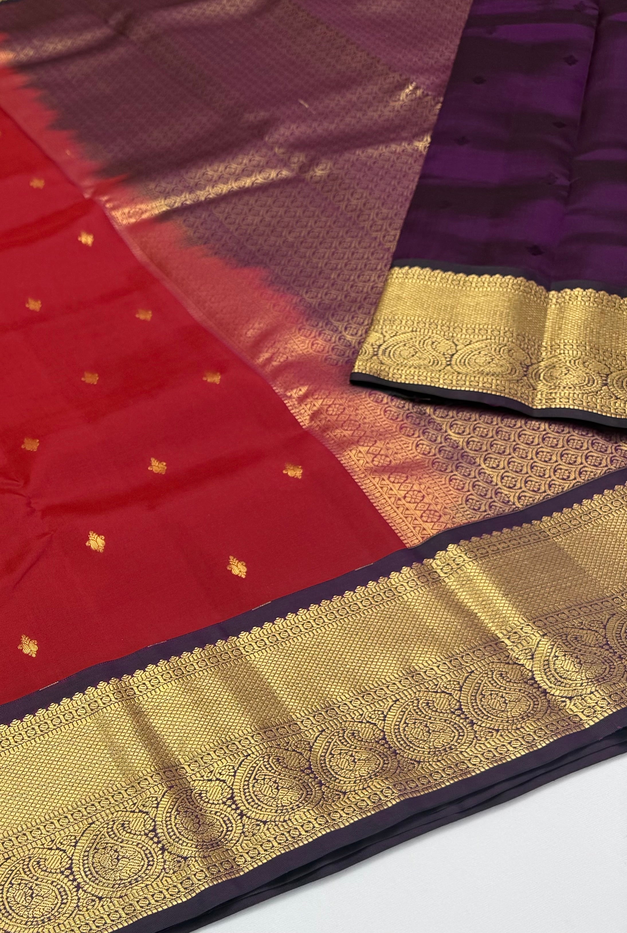 KANCHIPURAM PURE SILK SAREE | SILKMARK® CERTIFIED - AESTHECTIC MAROON