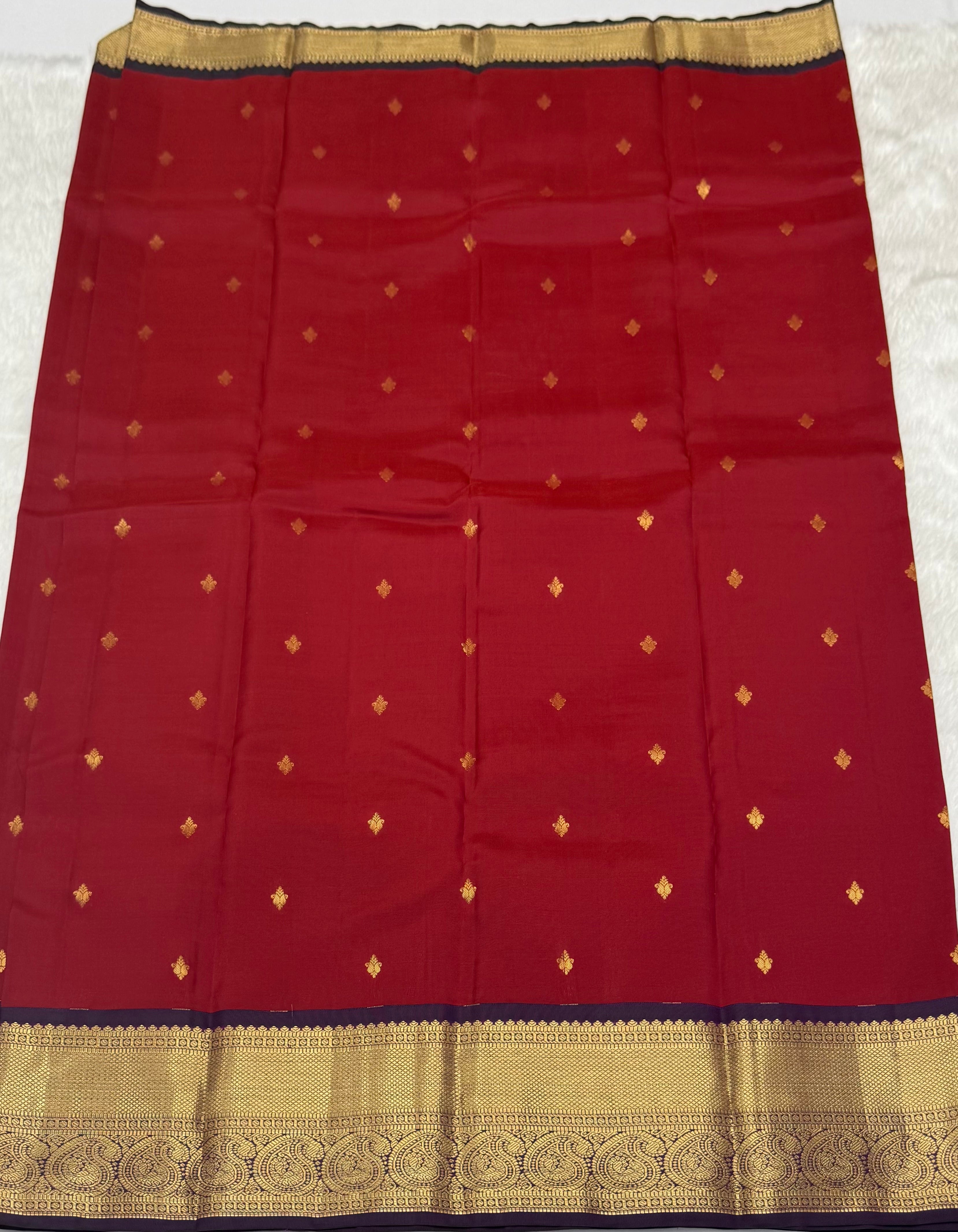 KANCHIPURAM PURE SILK SAREE | SILKMARK® CERTIFIED - AESTHECTIC MAROON