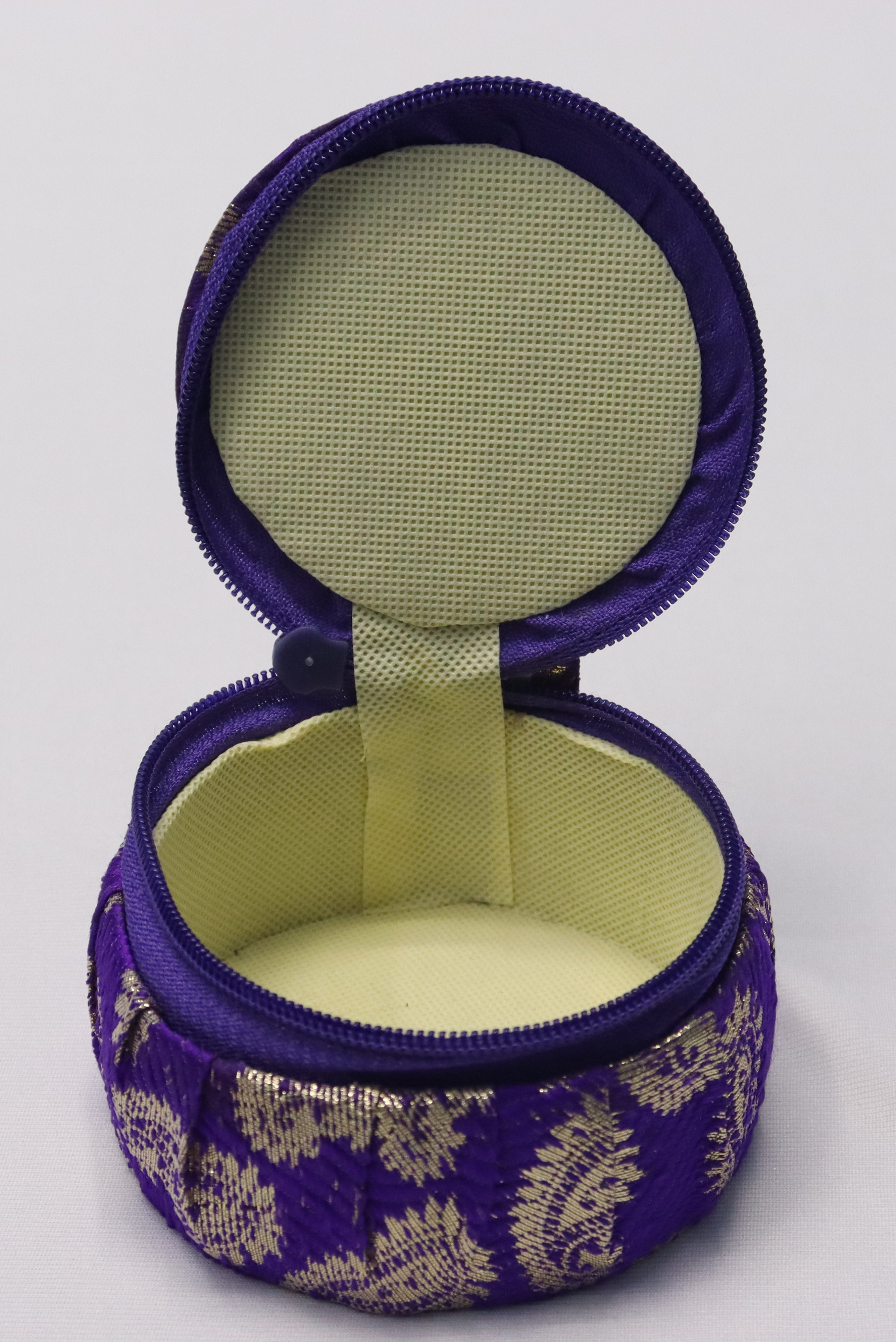 WOMENS/GIRLS  JEWELLERY ROUND BANGLE BOX - VIOLET GRABO365