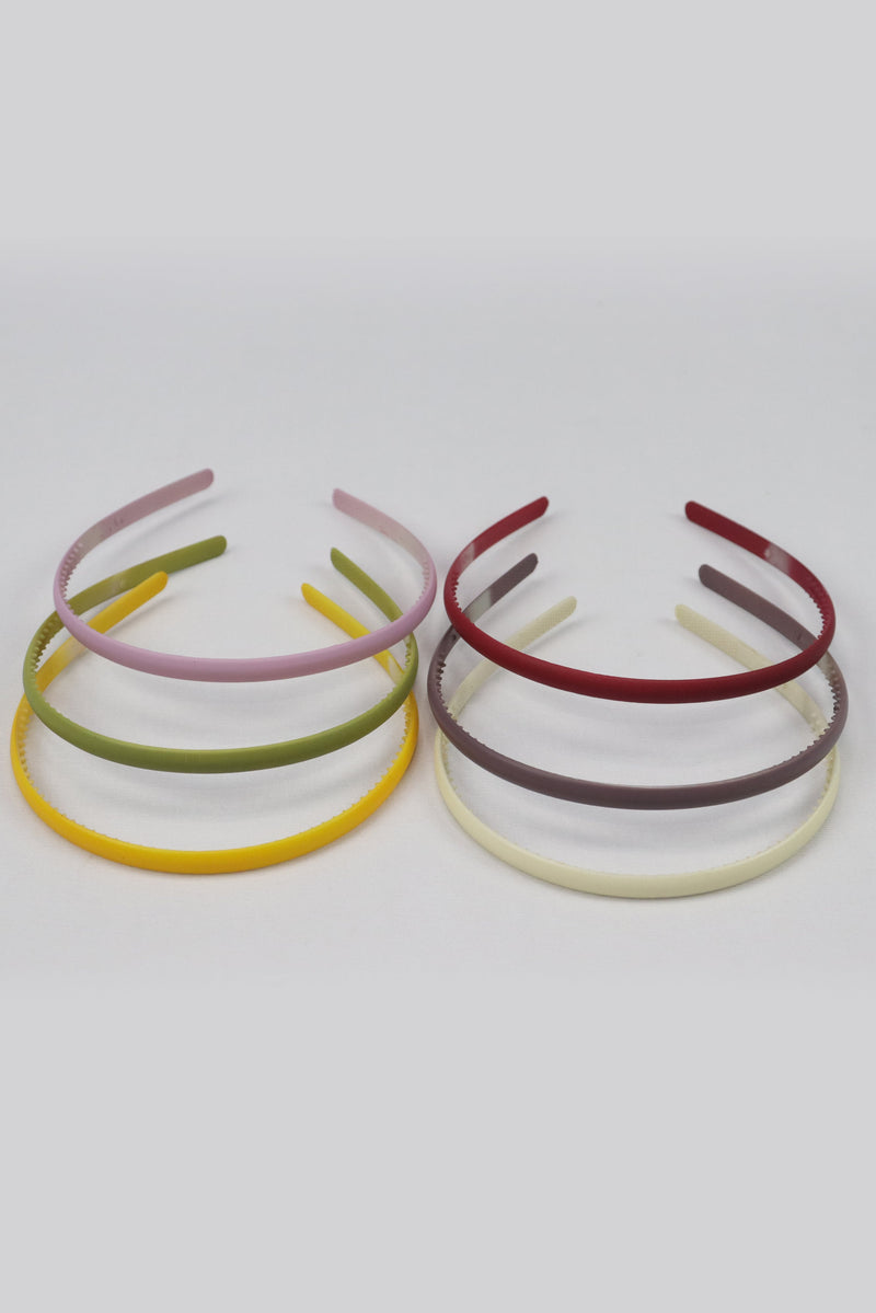 KIDS MULTICOLOUR HEADBAND/ALICE BAND SET OF 6 GRABO365