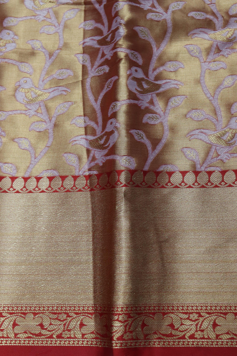 MAROON BROCADE WARM SILK SAREE GRABO365