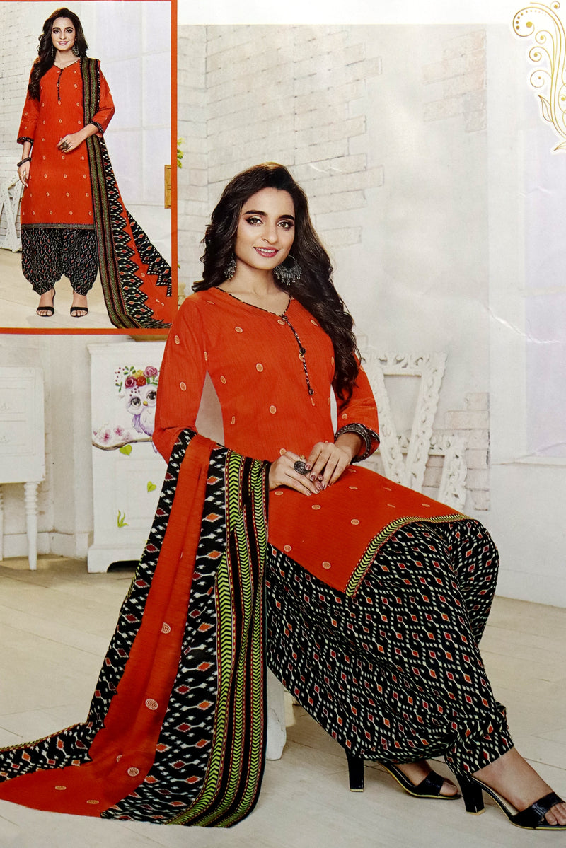 WOMEN'S SALWAR KAMEEZ - ORANGE GRABO365