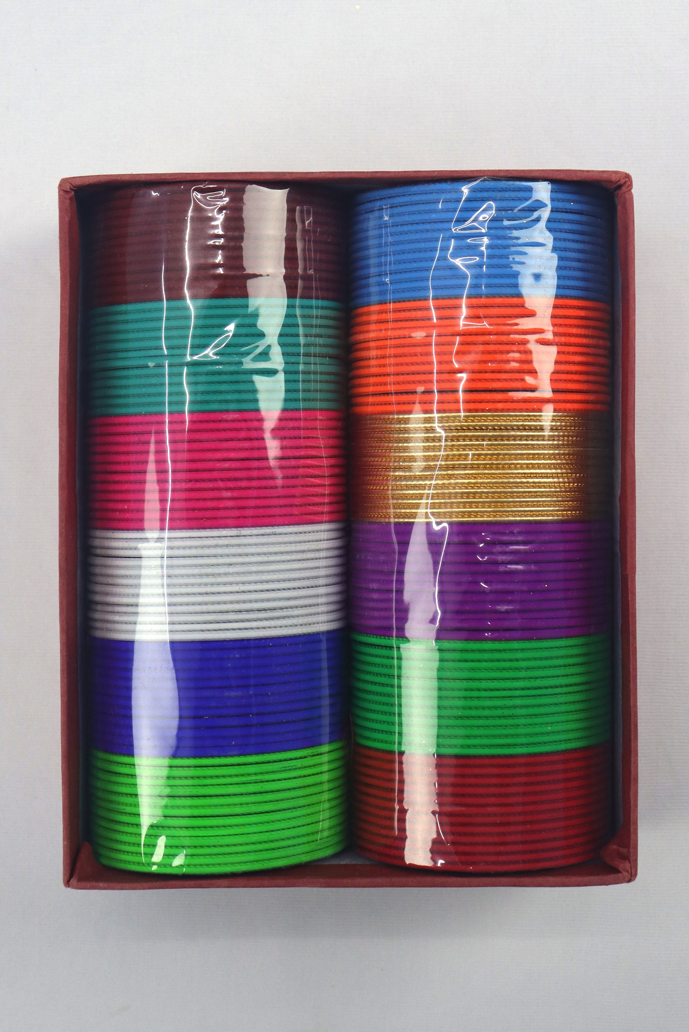 12 COLOUR METAL BANGLE BOX SET OF 144 GRABO365