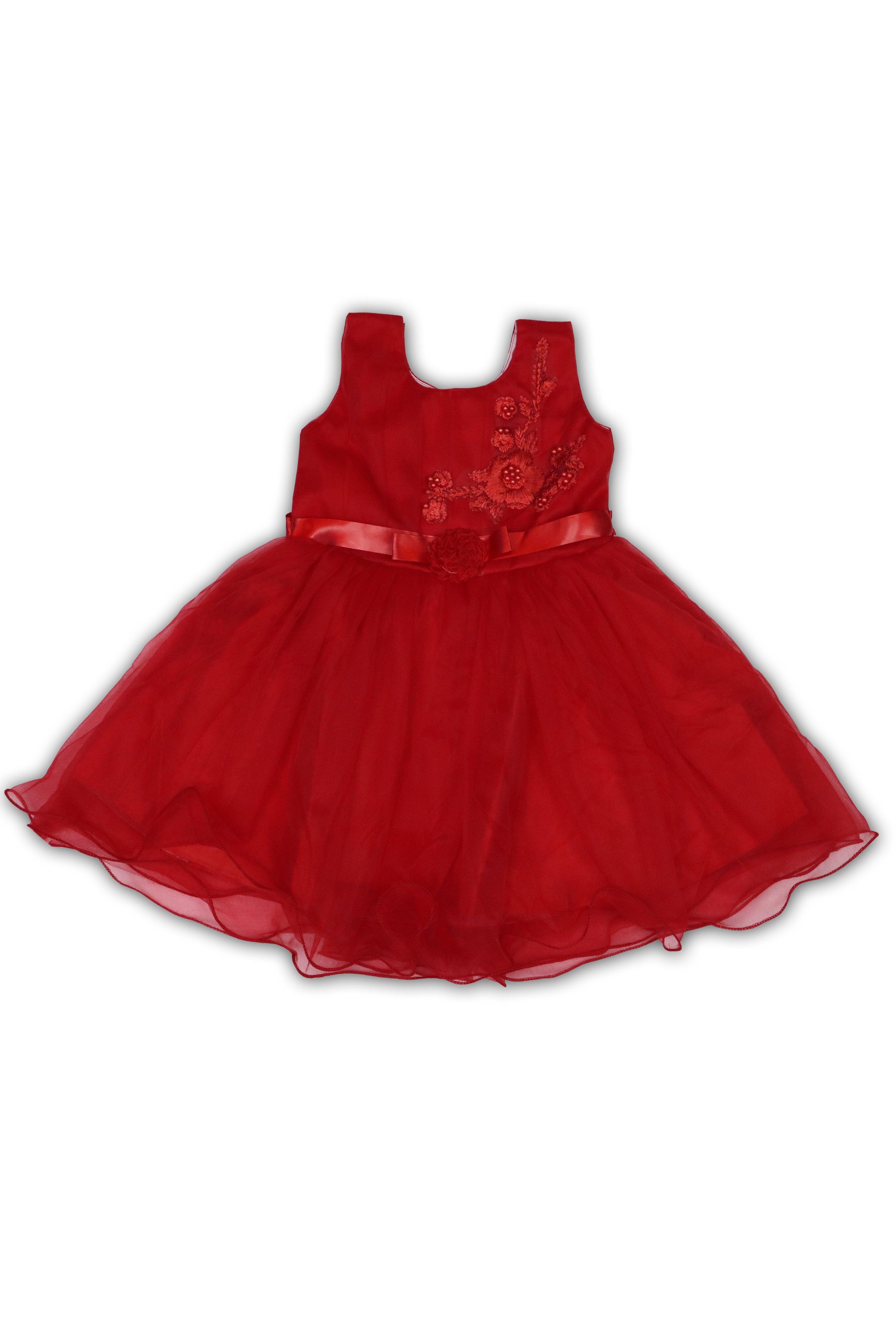 KIDS BABY GIRLS DRESS - RED GRABO365