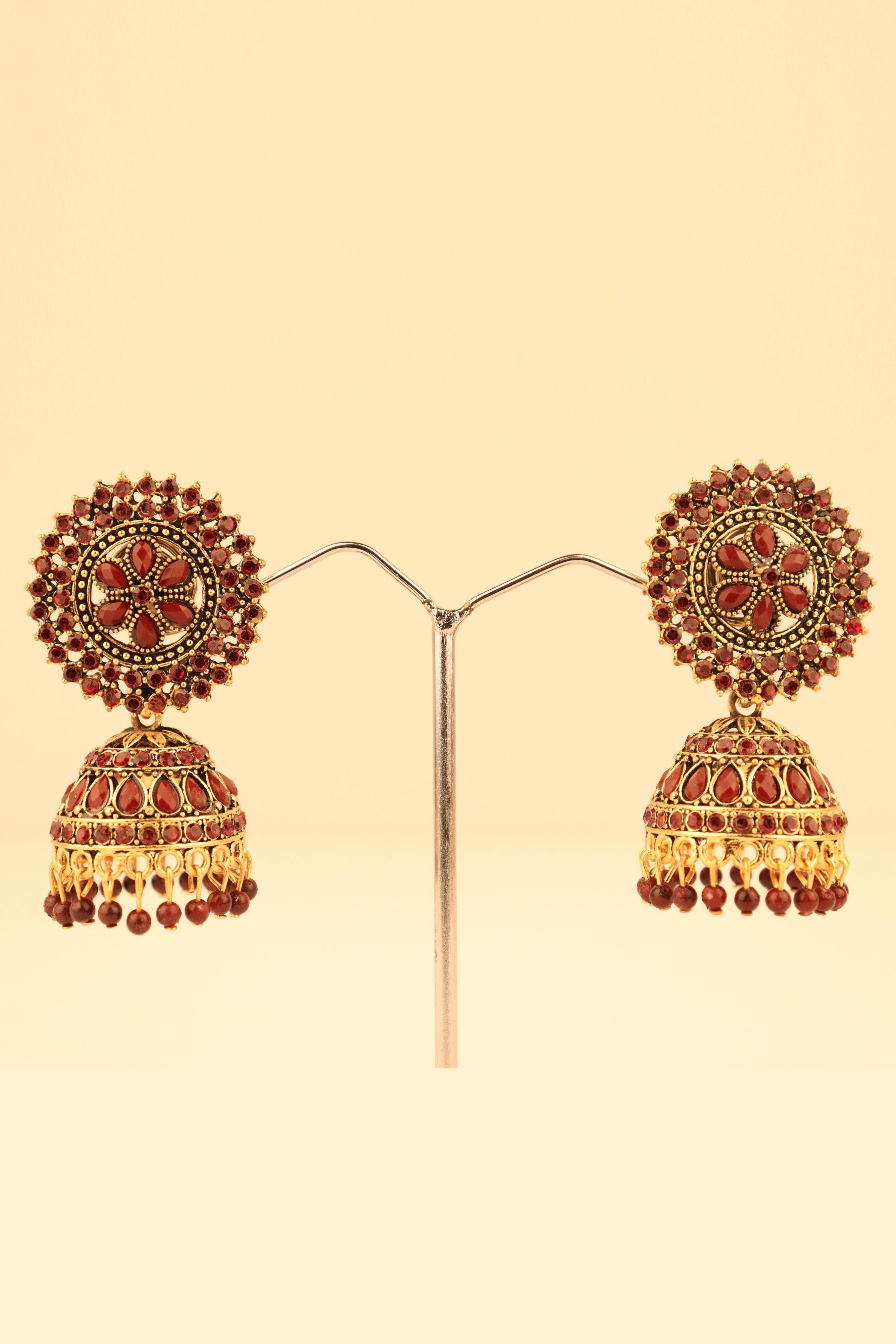 TRADITIONAL FANCY JHUMKA EARRINGS GRABO365