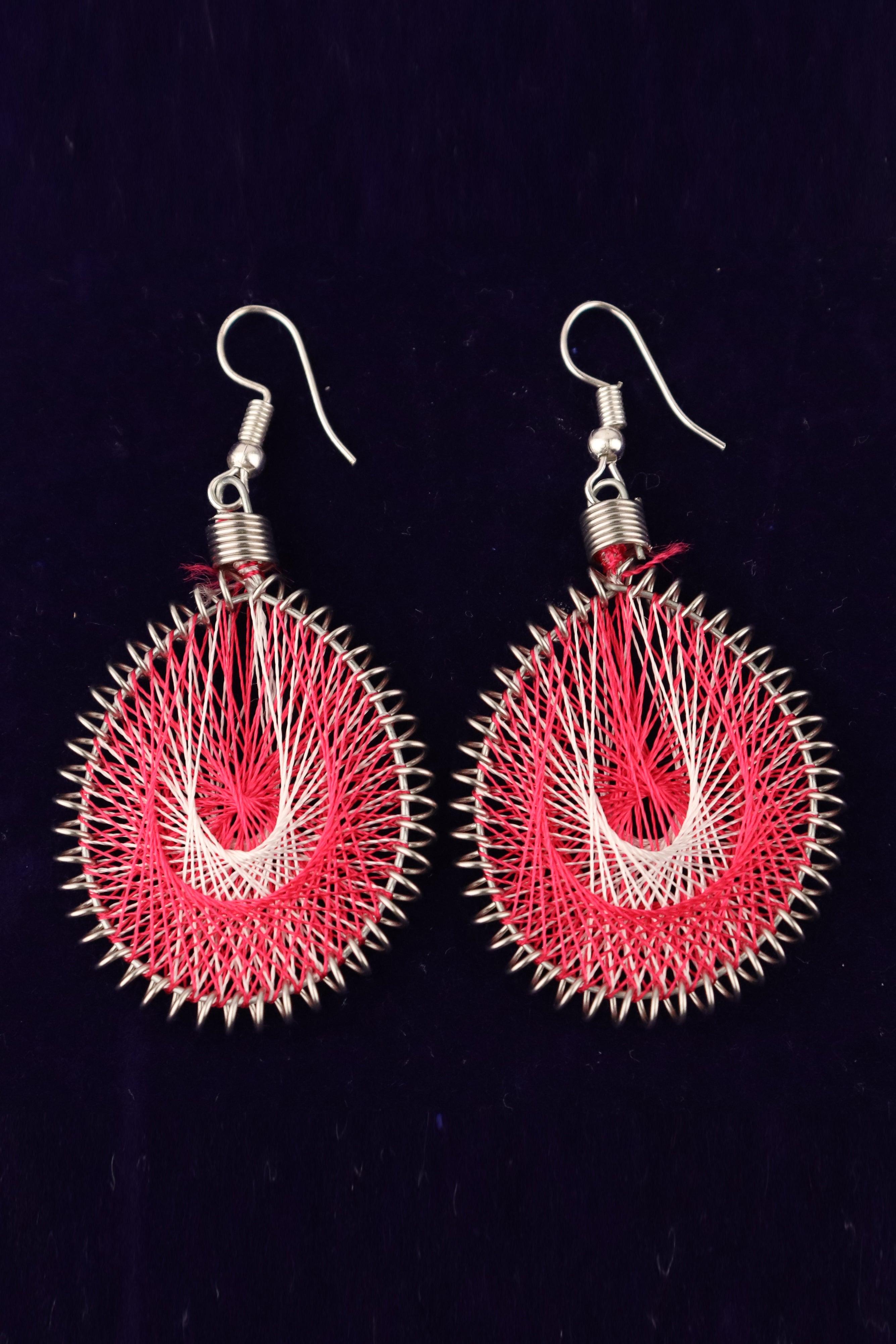 HANDMADE SILK THREAD EARRINGS GRABO365