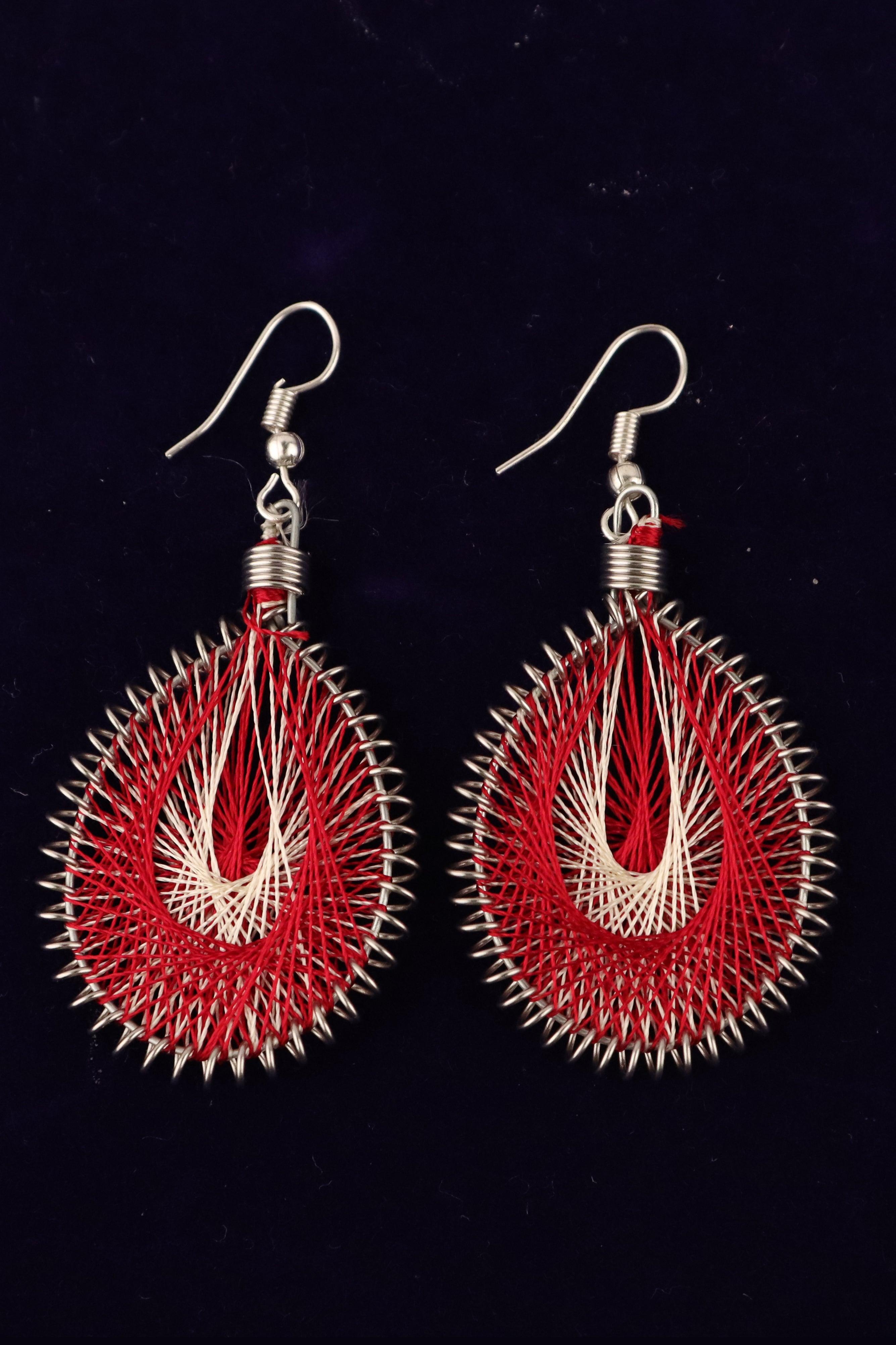 HANDMADE SILK THREAD EARRINGS GRABO365