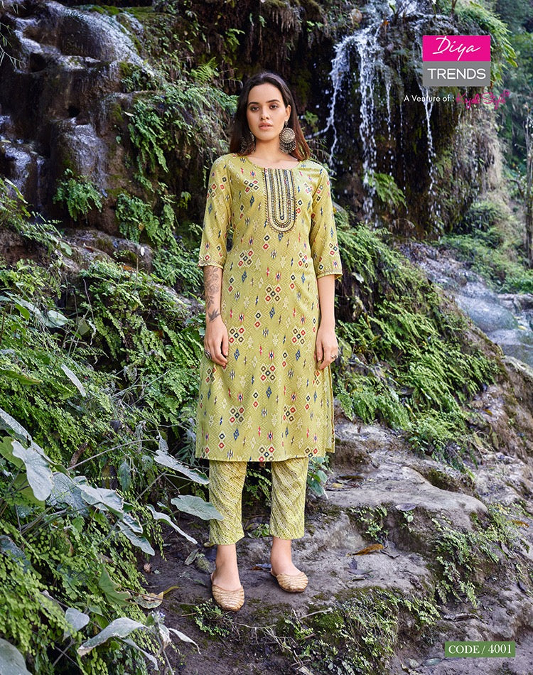 WOMEN'S CASUAL KURTI WITH BOTTOM COLLECTION GRABO365