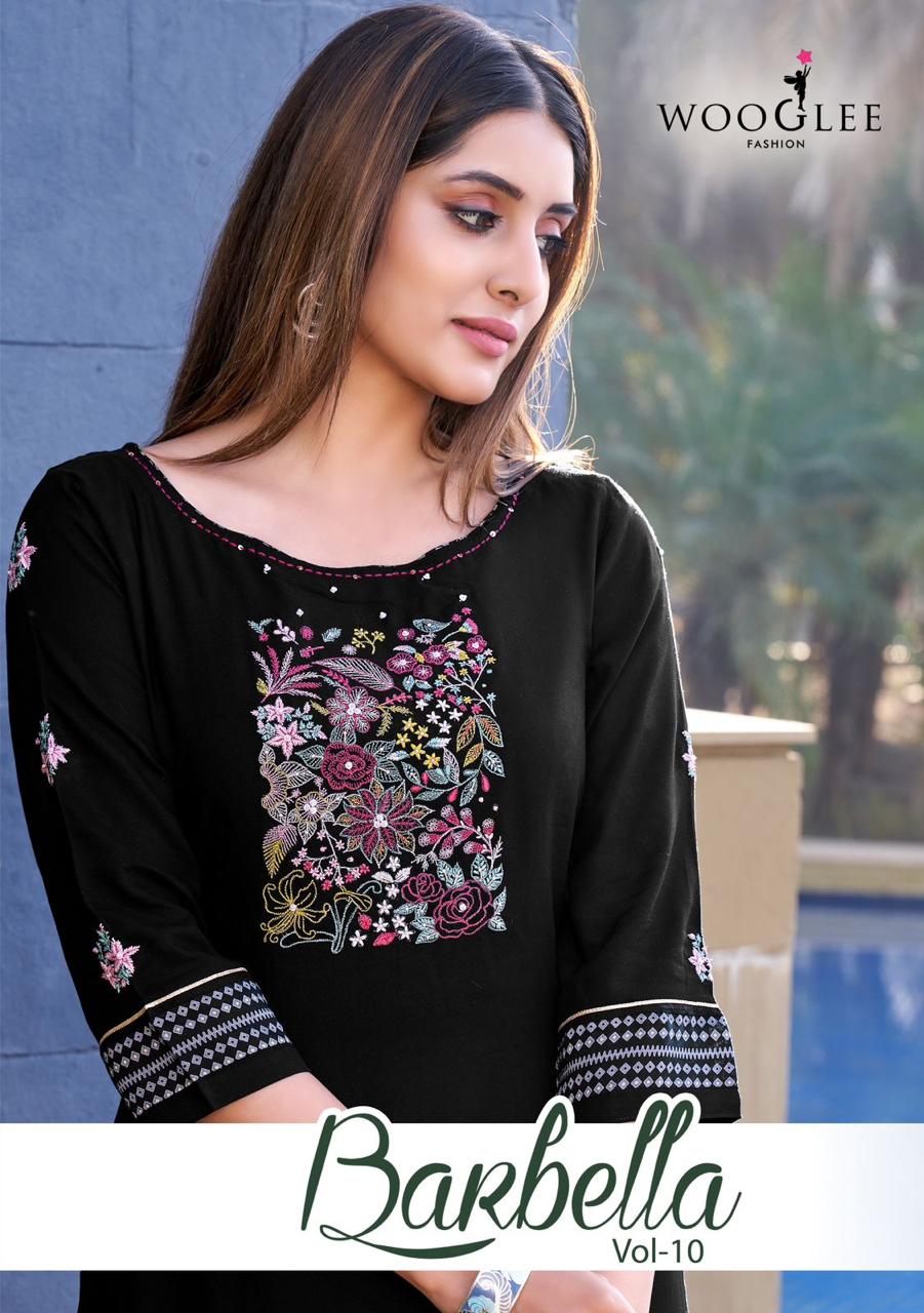 WOMEN'S DESIGNER BLACK KURTIS GRABO365