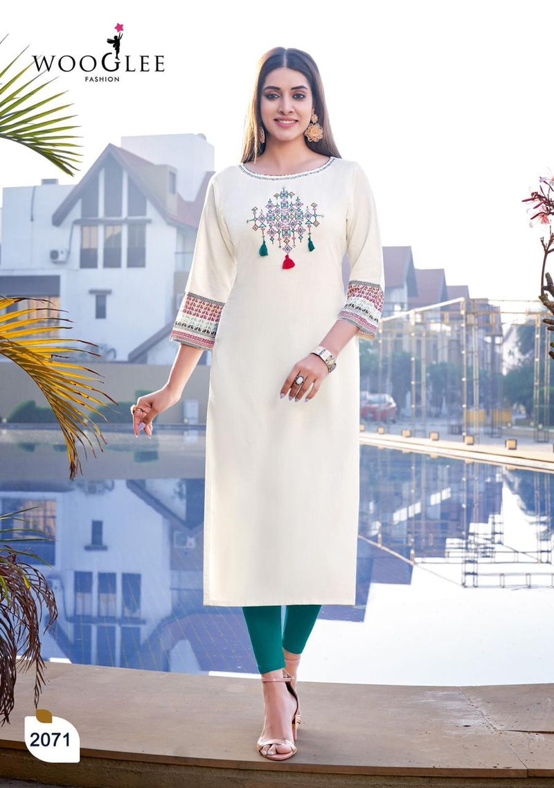 WOMEN'S DESIGNER WHITE KURTIS GRABO365