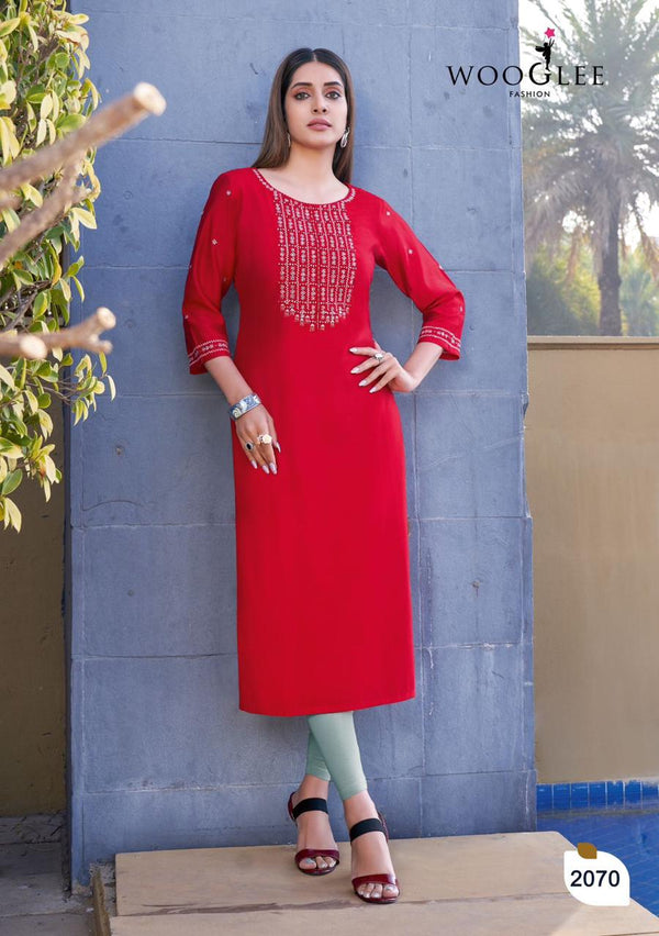 WOMEN'S DESIGNER PINK KURTIS GRABO365